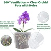 image:imageMIXC 12 Packs 5 Inch Self Watering Pots for Indoor Plants and 12 Packs 5 Inch Orchid Pot with Holes and SideSlit Design for Easy Repotting