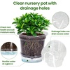 image:imageMIXC 12 Packs 5 Inch Self Watering Pots for Indoor Plants and 12 Packs 5 Inch Orchid Pot with Holes and SideSlit Design for Easy Repotting
