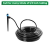 image:imageMIXC 60pcs QuickConnect Drip Irrigation Emitters for 14 Drip Irrigation Tubing  Adjustable PushtoConnect 360 Drip Emitters Stream on 6 Sturdy Stake for Irrigation System30PCS Drip Irrigation Vortex Emitters