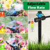 image:imageMIXC 60pcs QuickConnect Drip Irrigation Emitters for 14 Drip Irrigation Tubing  Adjustable PushtoConnect 360 Drip Emitters Stream on 6 Sturdy Stake for Irrigation System20PCS TwoWay Drip Irrigation Vortex Emitters