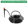 image:imageMIXC 60pcs QuickConnect Drip Irrigation Emitters for 14 Drip Irrigation Tubing  Adjustable PushtoConnect 360 Drip Emitters Stream on 6 Sturdy Stake for Irrigation System30PCS Drip Irrigation Stream Emitters