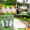 image:imageMIXC 60pcs QuickConnect Drip Irrigation Emitters for 14 Drip Irrigation Tubing  Adjustable PushtoConnect 360 Drip Emitters Stream on 6 Sturdy Stake for Irrigation System20PCS 360 Adjustable Misting Copper Nozzles