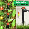 image:imageMIXC 60pcs QuickConnect Drip Irrigation Emitters for 14 Drip Irrigation Tubing  Adjustable PushtoConnect 360 Drip Emitters Stream on 6 Sturdy Stake for Irrigation System30PCS Drip Irrigation Stream Emitters