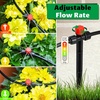 image:imageMIXC 60pcs QuickConnect Drip Irrigation Emitters for 14 Drip Irrigation Tubing  Adjustable PushtoConnect 360 Drip Emitters Stream on 6 Sturdy Stake for Irrigation System20PCS TwoWay Drip Irrigation Stream Emitters