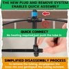 image:imageMIXC 60pcs QuickConnect Drip Irrigation Emitters for 14 Drip Irrigation Tubing  Adjustable PushtoConnect 360 Drip Emitters Stream on 6 Sturdy Stake for Irrigation System20PCS TwoWay Drip Irrigation Vortex Emitters
