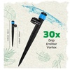image:imageMIXC 60pcs QuickConnect Drip Irrigation Emitters for 14 Drip Irrigation Tubing  Adjustable PushtoConnect 360 Drip Emitters Stream on 6 Sturdy Stake for Irrigation System30PCS Drip Irrigation Vortex Emitters