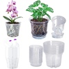 image:imageMIXC 12 Packs 5 Inch Self Watering Pots for Indoor Plants and 12 Packs 5 Inch Orchid Pot with Holes and SideSlit Design for Easy Repotting